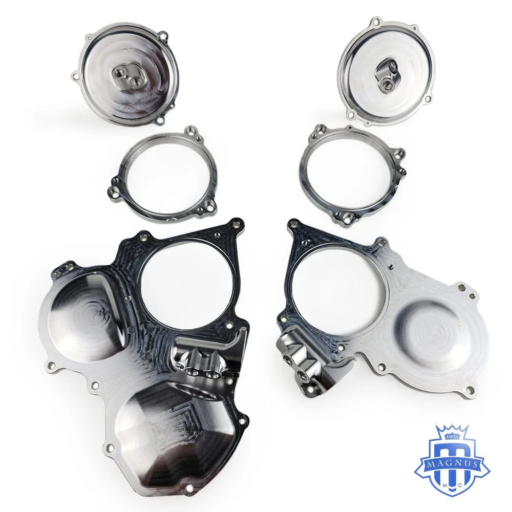 Magnus GTR VR38 R35 Billet Left and Right VVT Timing Cam Covers and Centering Tool — foto 1 de 2